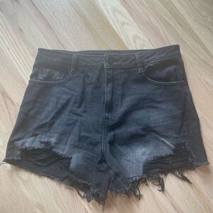 Sincerely Jules black denim shorts